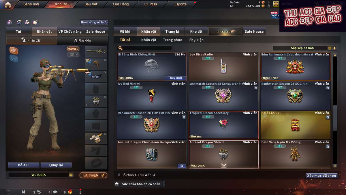 shop acc cf uy tin gia re